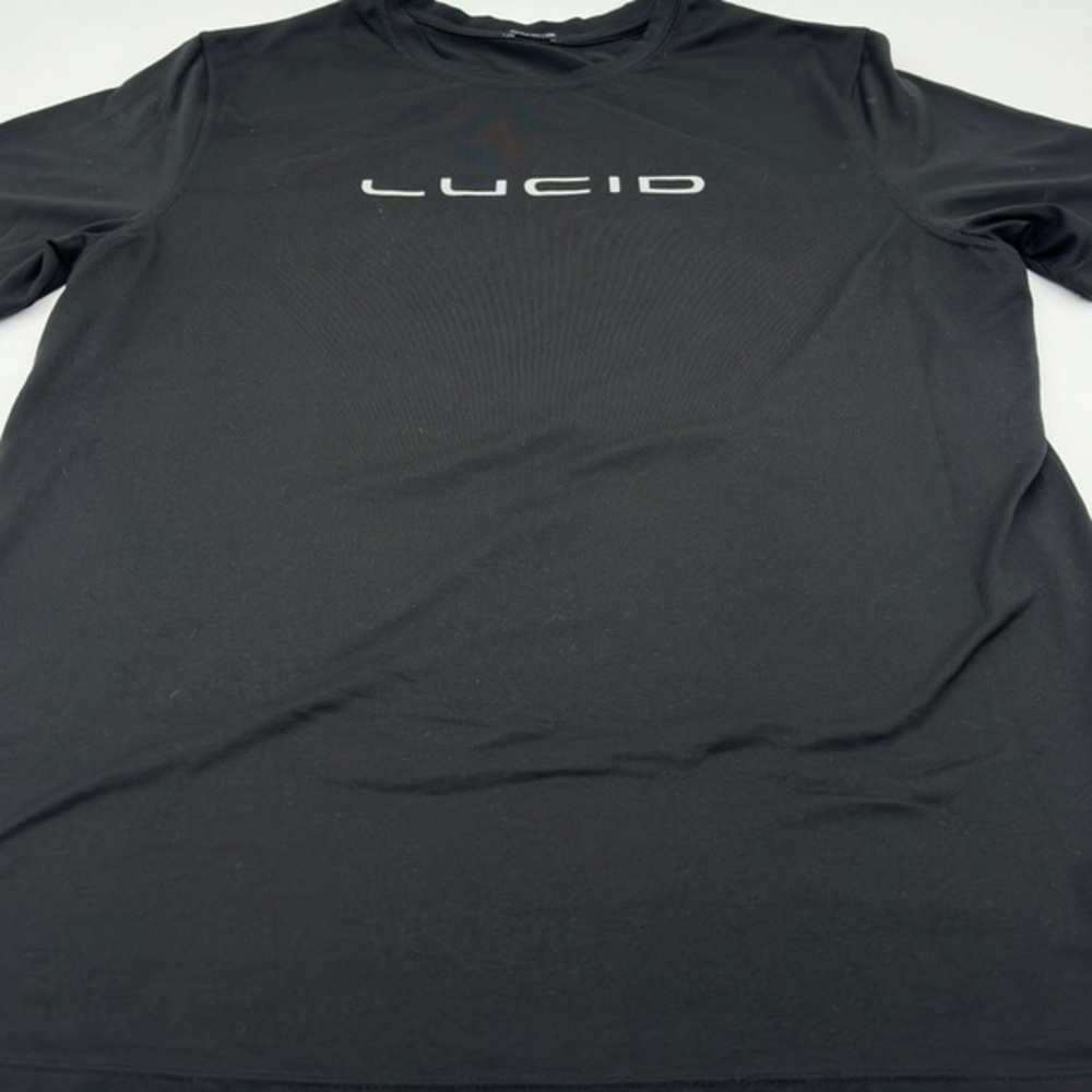 LUCID Motors Logo T-SHIRT Black XL‎ Genuine Electric Car Stretch Fit
